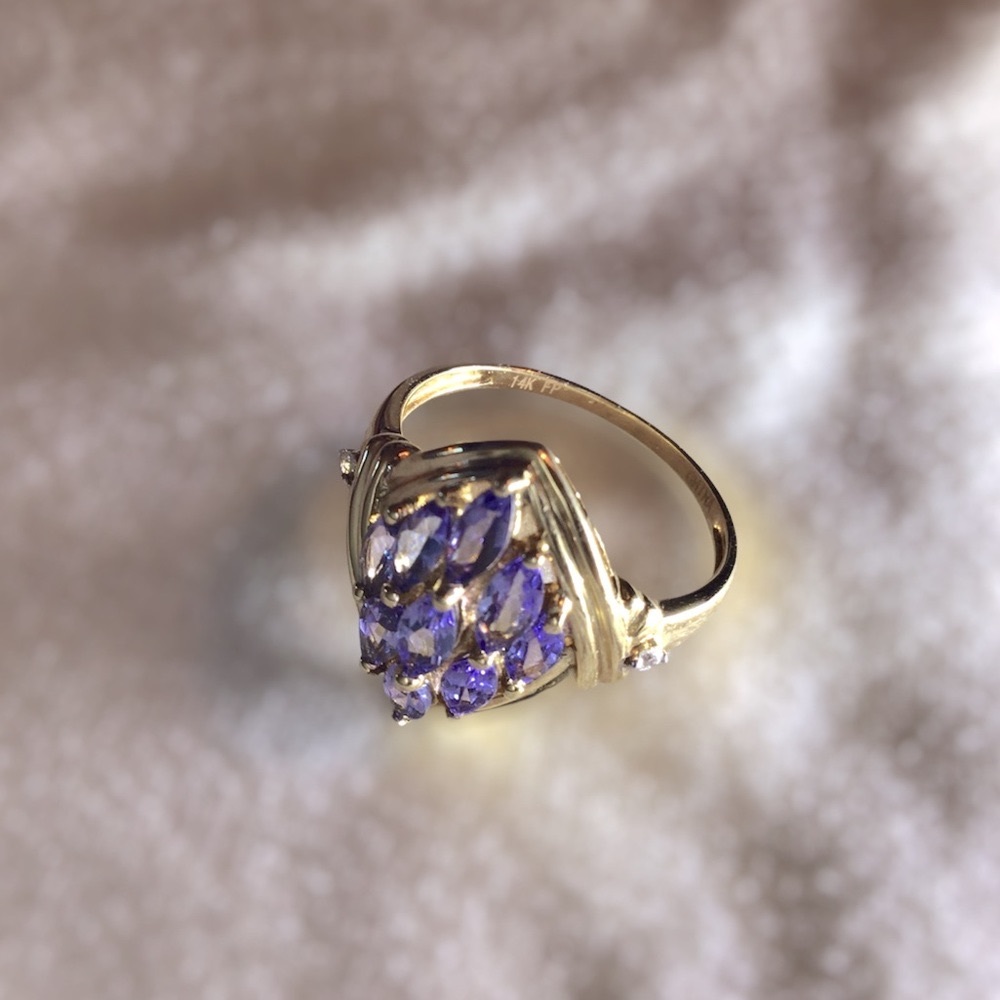 Appraised at $1650. Tanzanite & Diamond 14KT